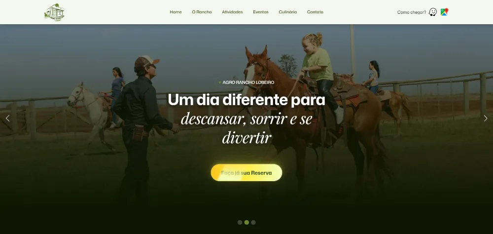 Agrorancho — sitio de reservas para un rancho de ocio en el campo, diseñado y desarrollado por Afterdiv